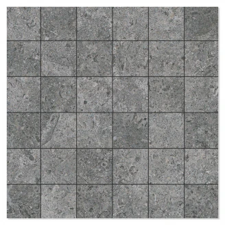 Mosaik Klinker Semproniano Mörkgrå Matt 30x30 (5x5) cm